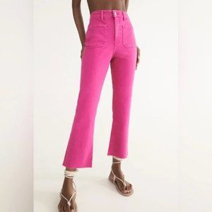 NWOT - pink zara sailor jeans